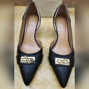 Black, Tommy Hilfiger, Kitten Heels Pumps